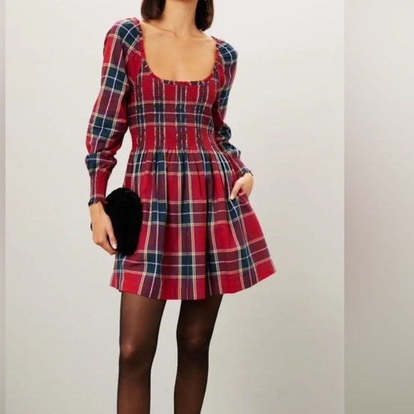 Hill House Dresses & Skirts - Hill House Norah Red Tartan